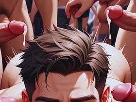 动漫hentai白嫩伪娘群交肌肉男免费视频 cute asia gay porn