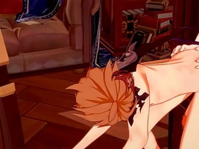 原神BL-钟离x达达利亚口交和被操-伪娘变装日本亚洲漫画动漫游戏色情男同 asia muscle gay porn