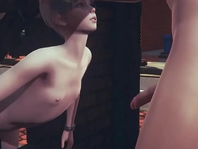 耽美伪娘-Seth和Rin伪娘粗暴3P-娘炮变装日本亚洲动漫游戏黄片基佬 japan gay porn no mask