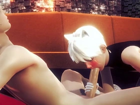 伪娘男同 - 艾伦手交和口交 - 伪娘伪男异装者动漫漫画日本亚洲游戏色情同性恋 pinoy best gay porn