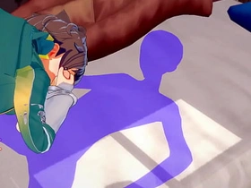 《为美好的世界献上祝福》男同版 - 和真激烈性爱[手交、口交、被操第一视角] - 日本动漫游戏色情同性 this vid chinese merry porn