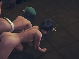 原神耽美-温迪双头龙3P-伪娘跨性别日本动漫游戏同性色情 chinese gay cam porn