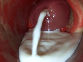 深插阴道内镜头捕捉大量精液喷射ASMR asian gay palpate porn video